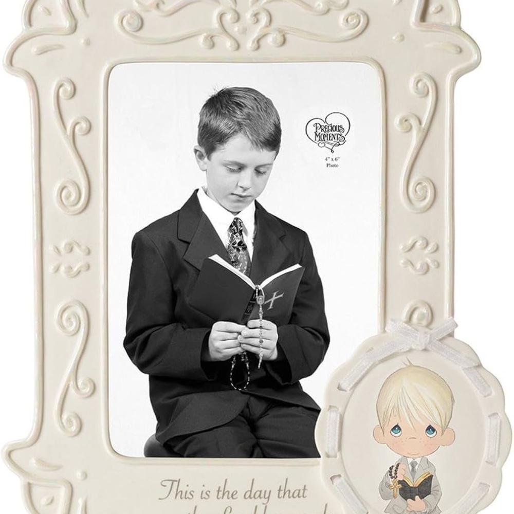 Precious Moments  Boy Communion Frame